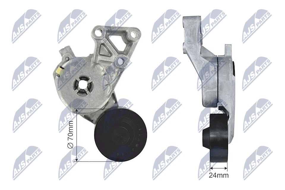 NTY RNK-AU-020 Spannrolle, Keilrippenriemen