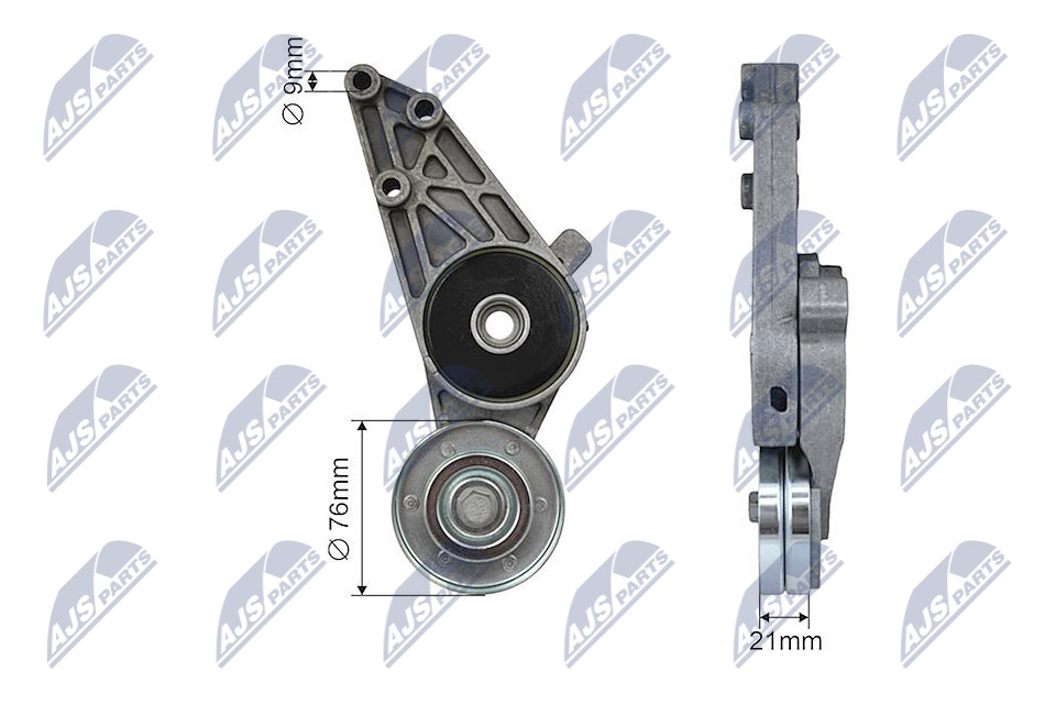 NTY RNK-AU-022 Spannrolle, Keilrippenriemen