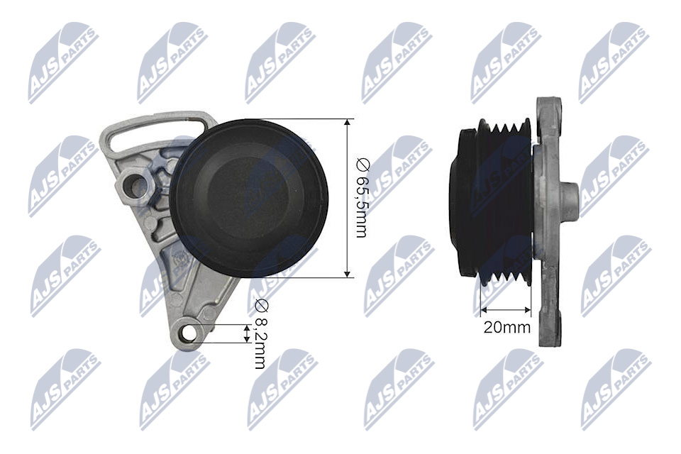NTY RNK-AU-025 Spannrolle, Keilrippenriemen