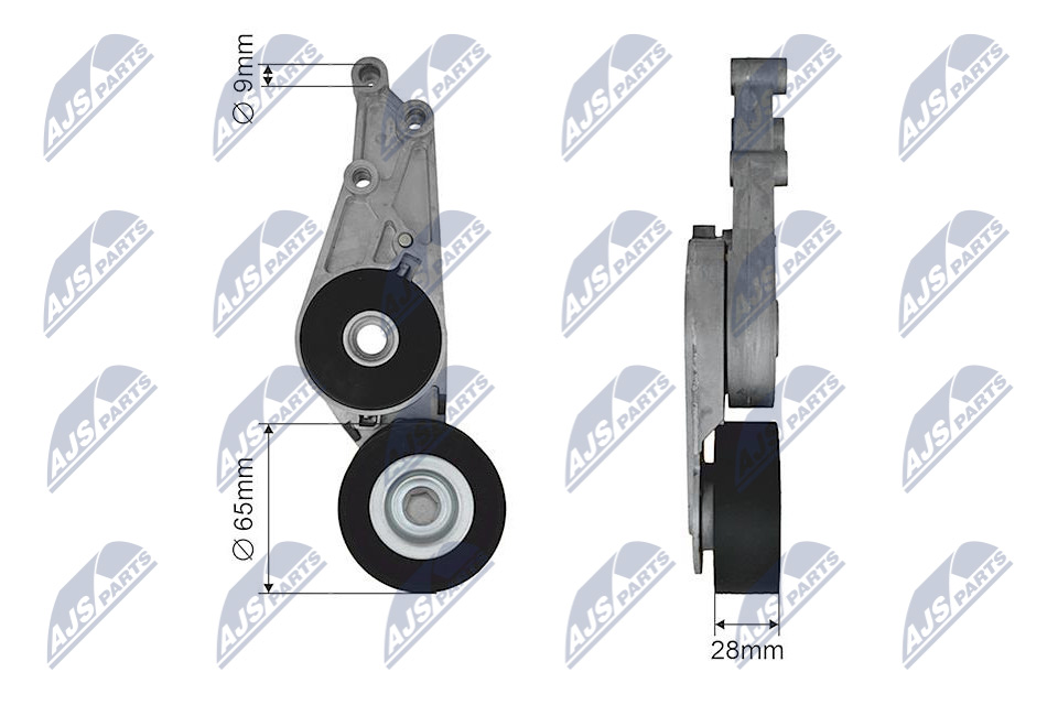 NTY RNK-AU-026 Spannrolle, Keilrippenriemen