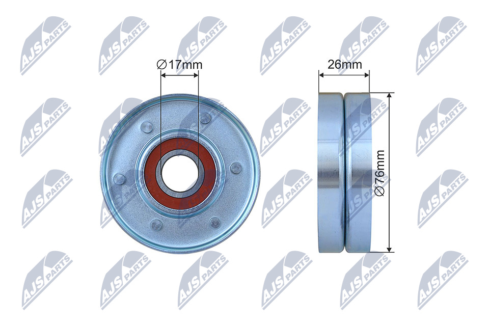NTY RNK-AU-059 Spannrolle, Keilrippenriemen