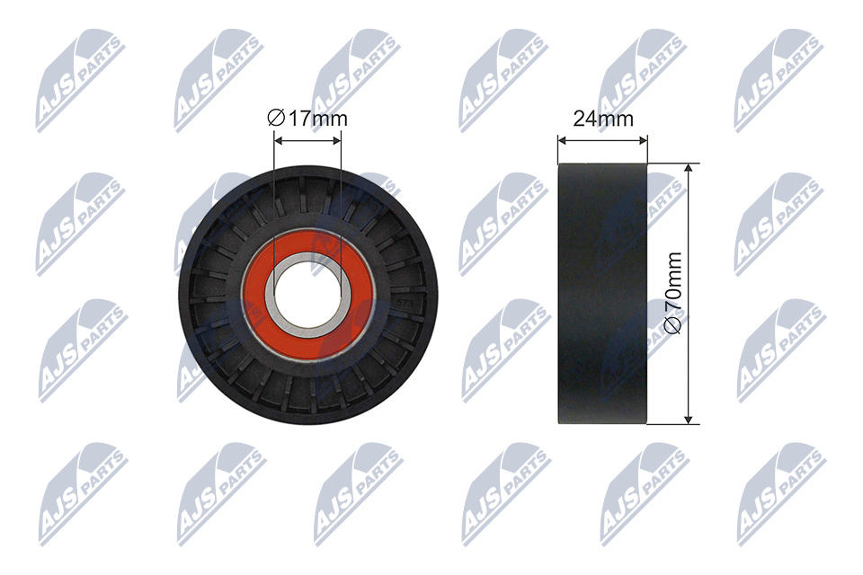 NTY RNK-AU-065 Spannrolle, Keilrippenriemen