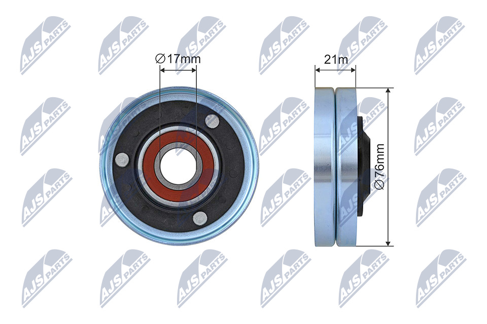 NTY RNK-AU-071 Spannrolle, Keilrippenriemen