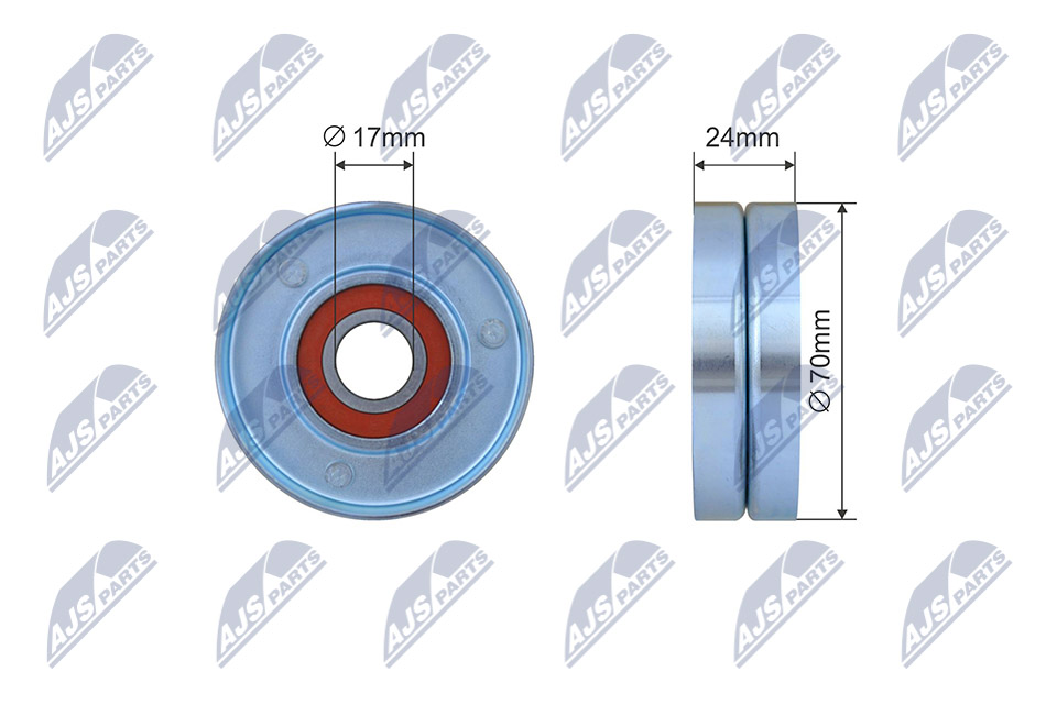 NTY RNK-AU-074 Spannrolle, Keilrippenriemen