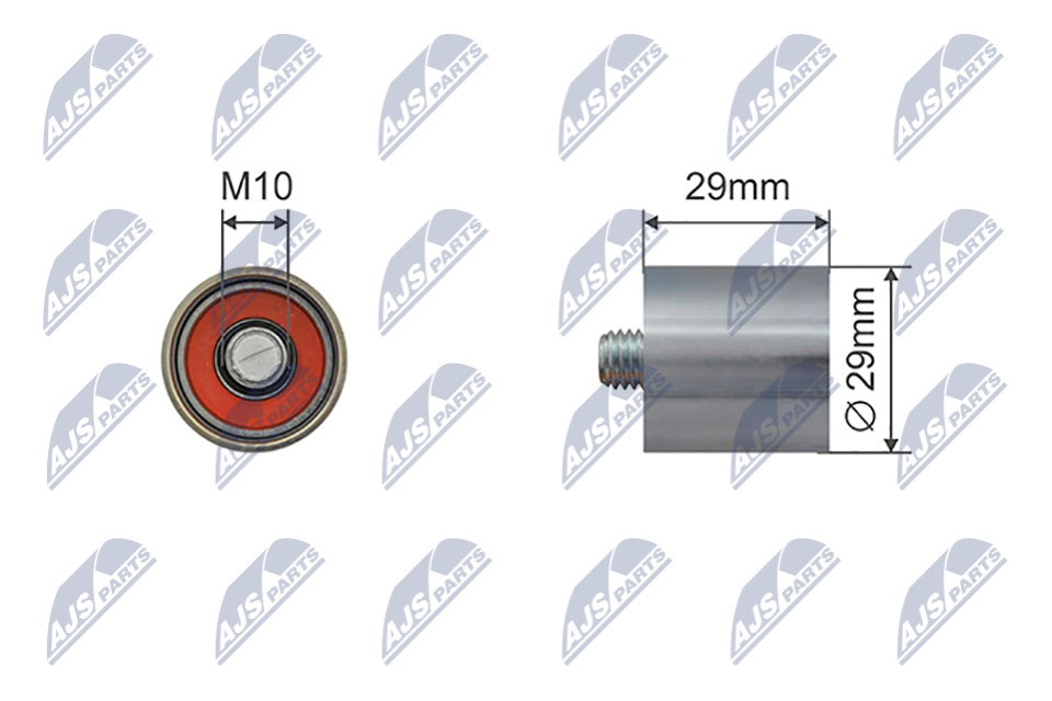 NTY RNK-AU-081 Spannrolle, Keilrippenriemen