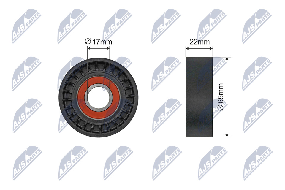 NTY RNK-AU-083 Spannrolle, Keilrippenriemen