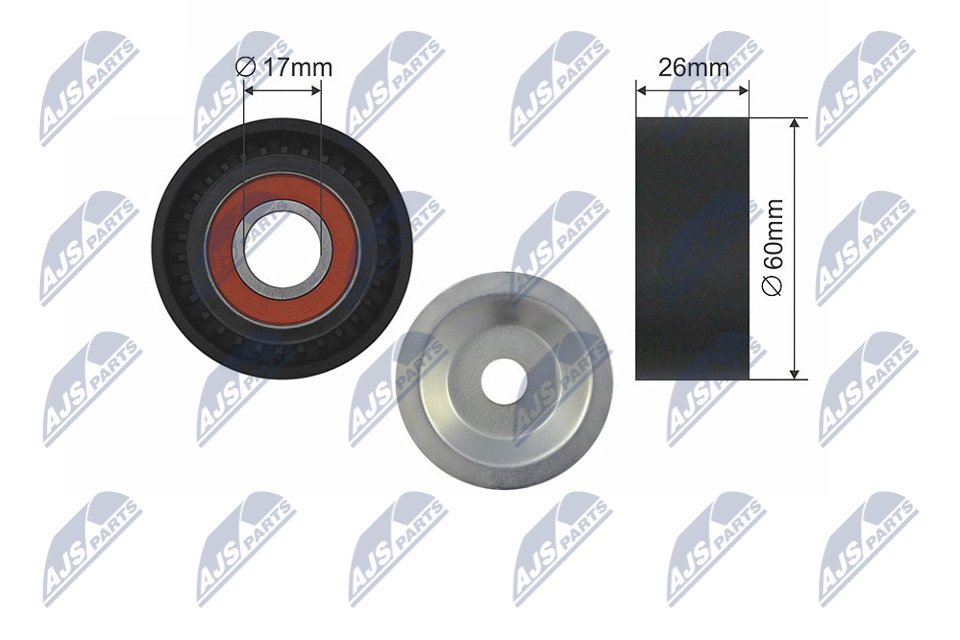 NTY RNK-BM-002A Spannrolle, Keilrippenriemen