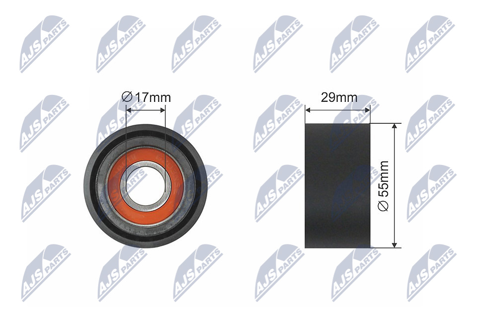 NTY RNK-BM-006 Spannrolle, Keilrippenriemen