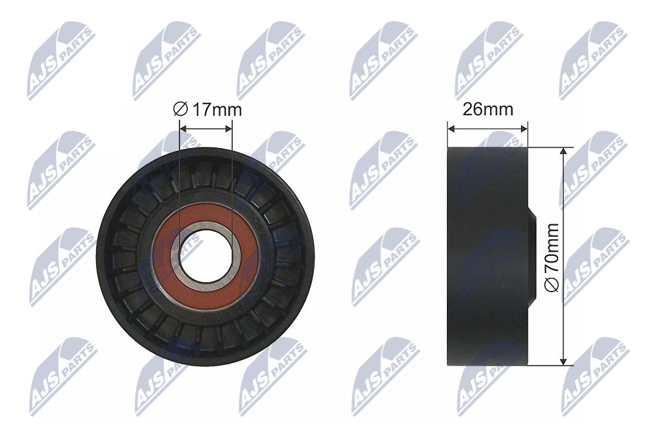 NTY RNK-BM-011 Spannrolle, Keilrippenriemen