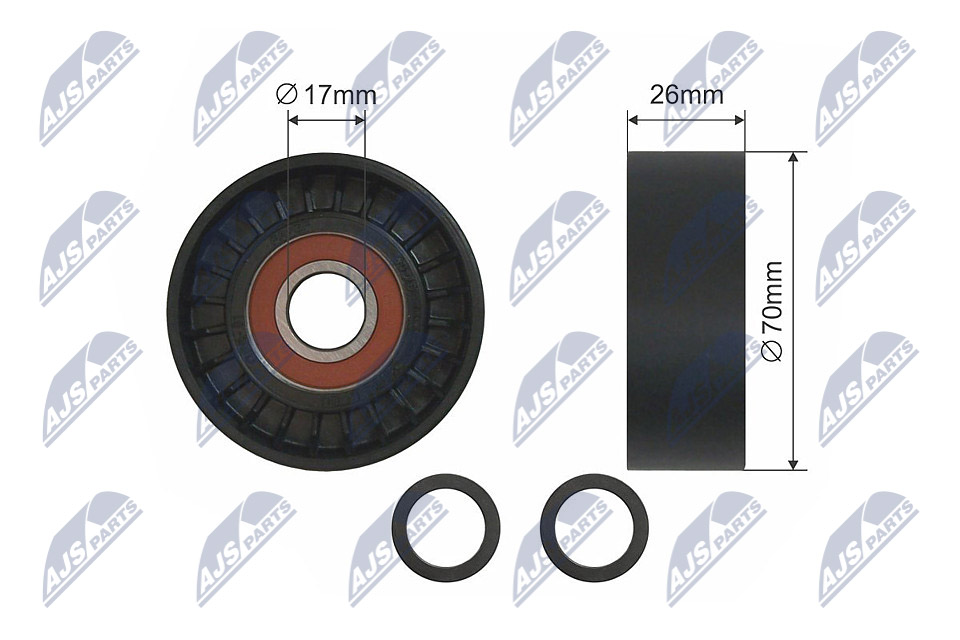 NTY RNK-BM-013 Spannrolle, Keilrippenriemen