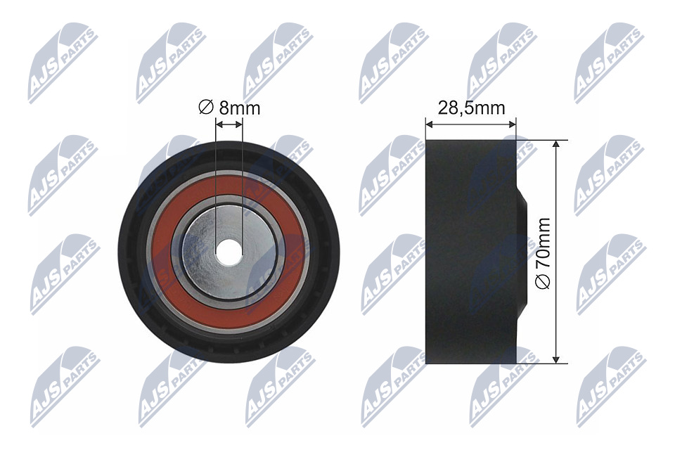 NTY RNK-BM-023 Spannrolle, Keilrippenriemen