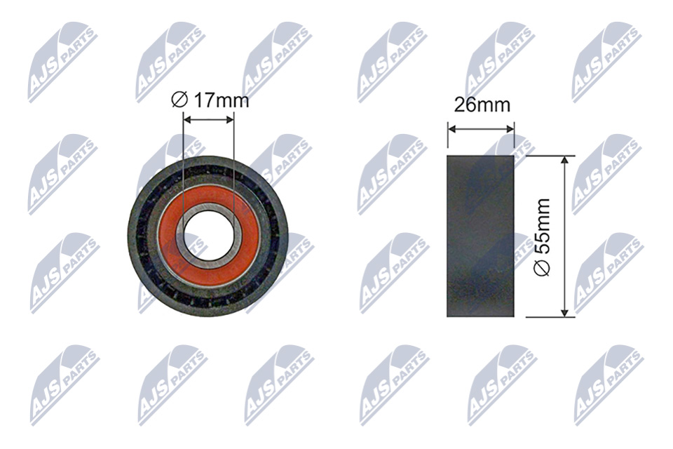NTY RNK-BM-043 Spannrolle, Keilrippenriemen