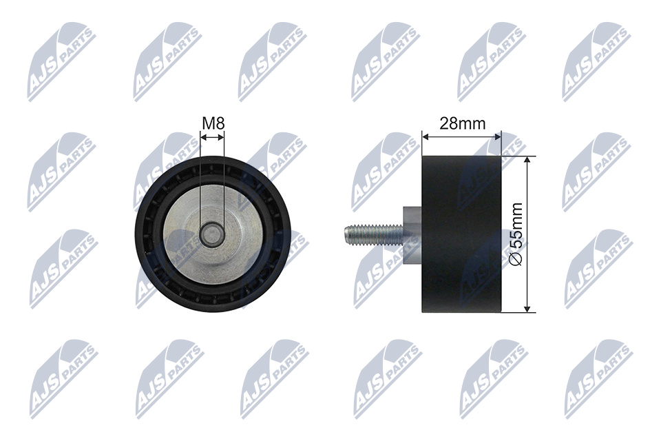NTY RNK-BM-045 Spannrolle, Keilrippenriemen