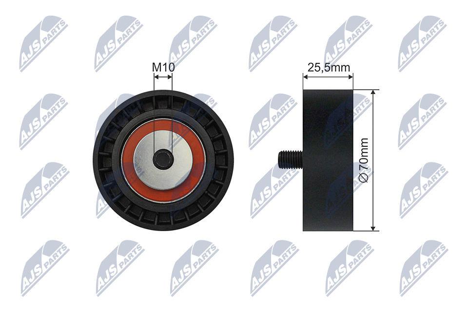 NTY RNK-BM-047 Spannrolle, Keilrippenriemen
