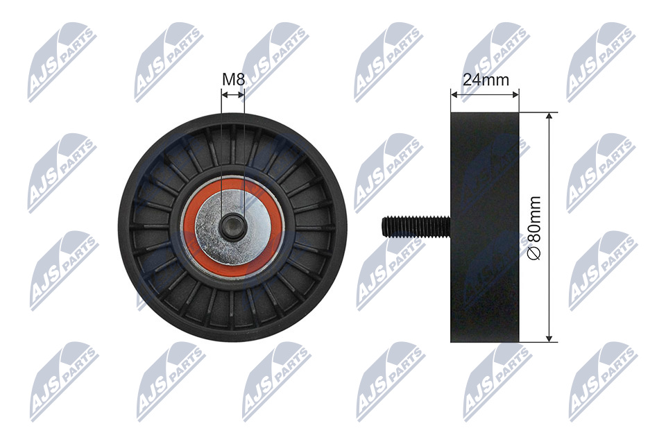 NTY RNK-BM-051 Spannrolle, Keilrippenriemen