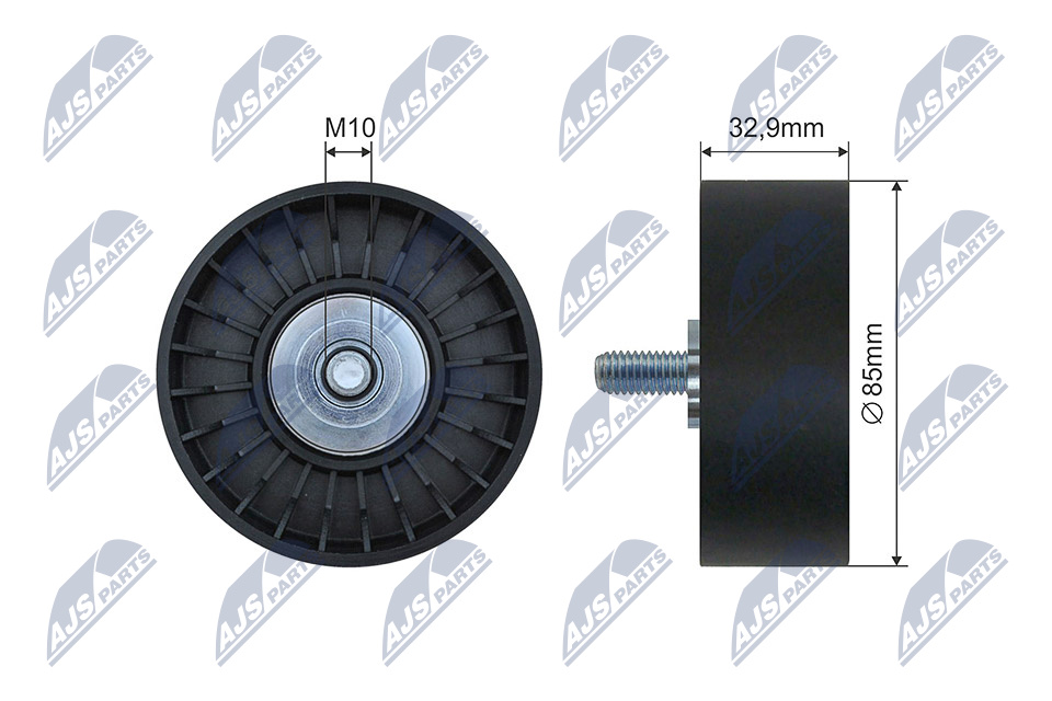 NTY RNK-BM-056 Spannrolle, Keilrippenriemen