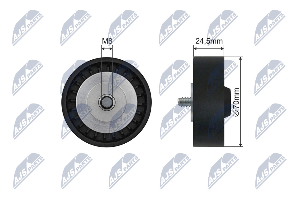 NTY RNK-BM-065 Spannrolle, Keilrippenriemen