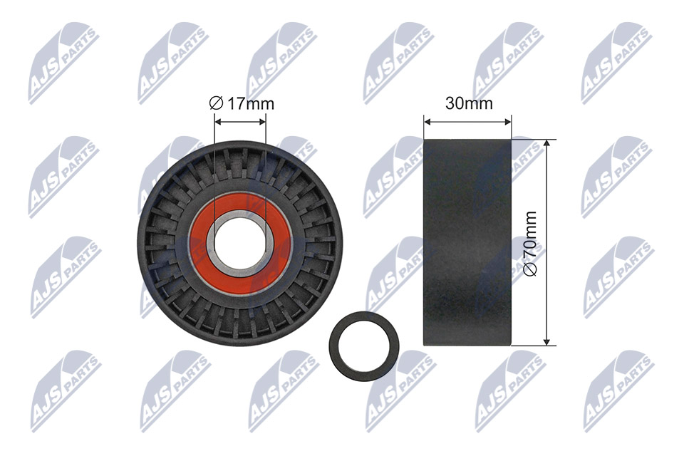 NTY RNK-BM-069 Spannrolle, Keilrippenriemen