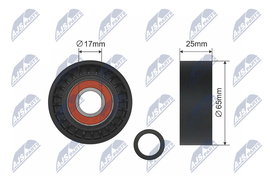 NTY RNK-CH-003 Spannrolle, Keilrippenriemen