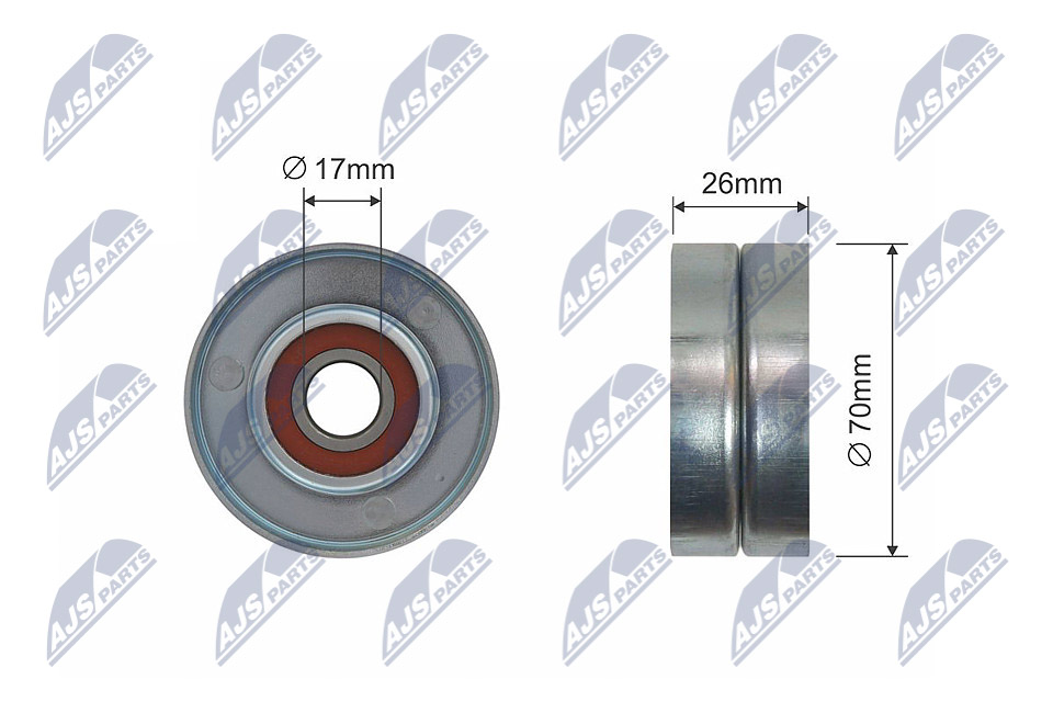 NTY RNK-CH-008A Spannrolle, Keilrippenriemen