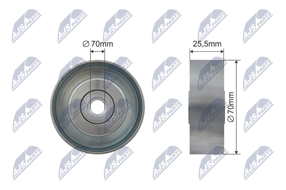 NTY RNK-CH-013 Spannrolle, Keilrippenriemen