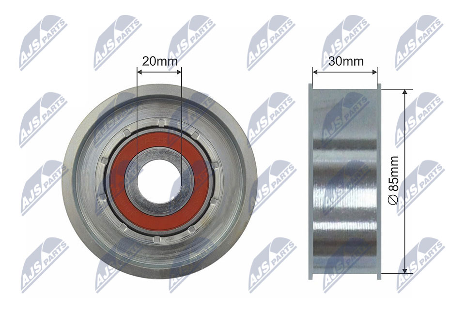 NTY RNK-CH-027 Spannrolle, Keilrippenriemen