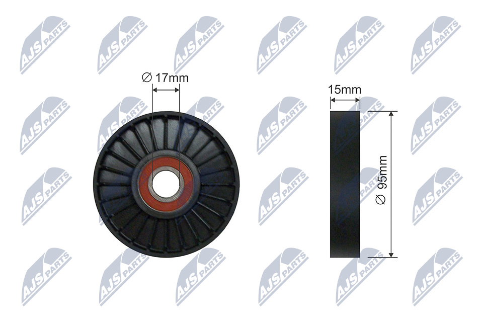 NTY RNK-CH-041 Umlenk-/Führungsrolle, Keilrippenriemen