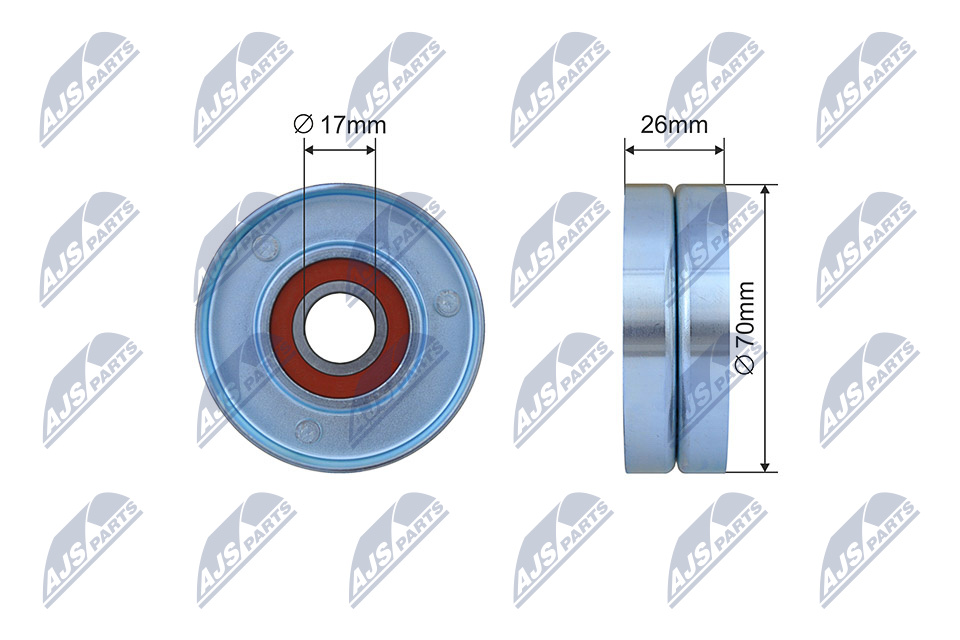 NTY RNK-CH-042 Spannrolle, Keilrippenriemen
