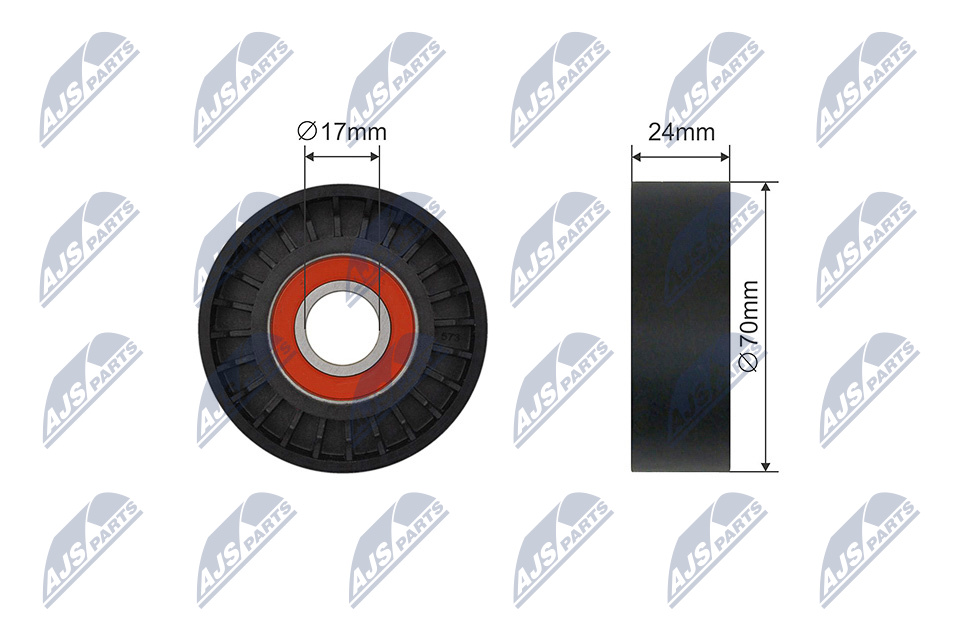 NTY RNK-CH-043 Spannrolle, Keilrippenriemen