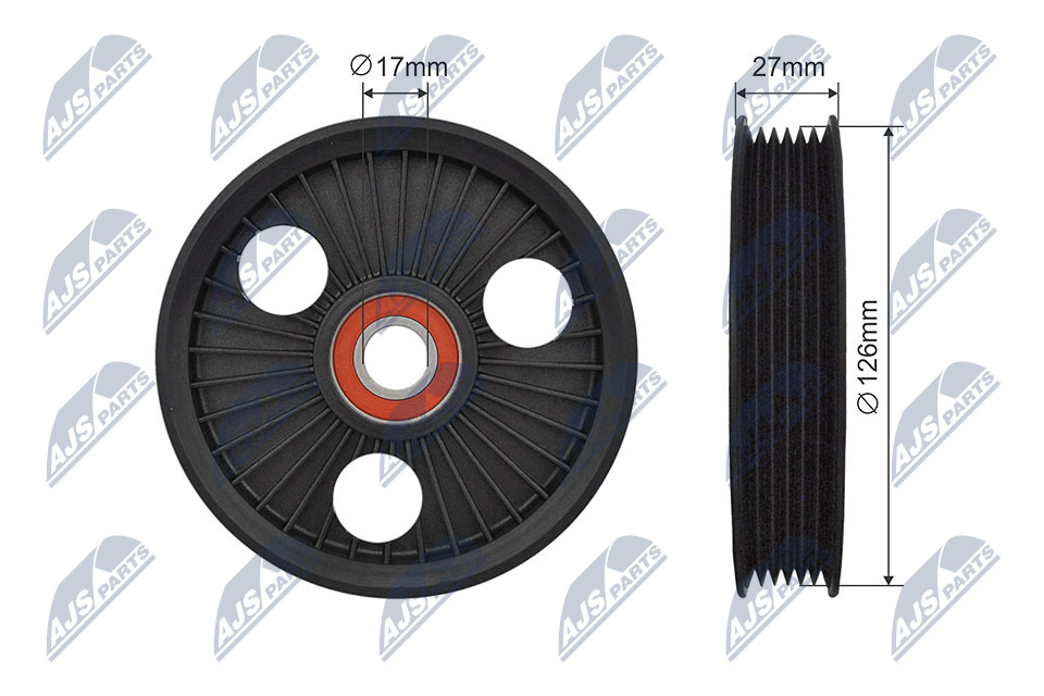 NTY RNK-CT-049 Spannrolle, Keilrippenriemen