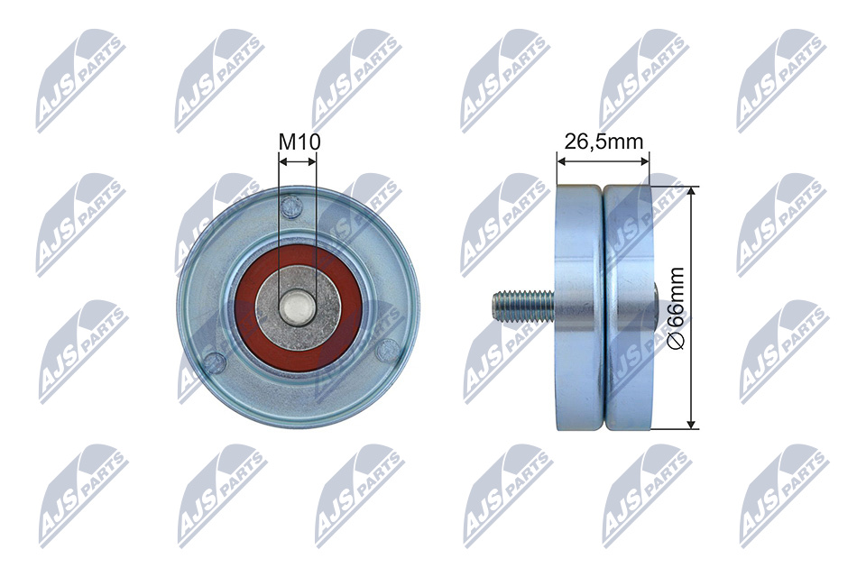 NTY RNK-CT-052 Spannrolle, Keilrippenriemen