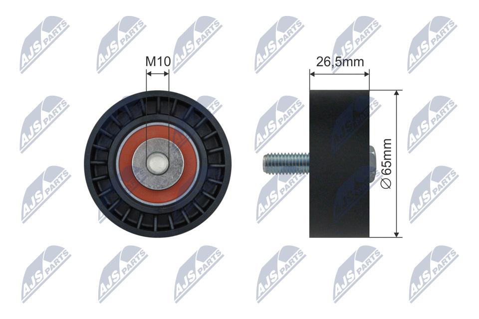 NTY RNK-CT-053 Spannrolle, Keilrippenriemen