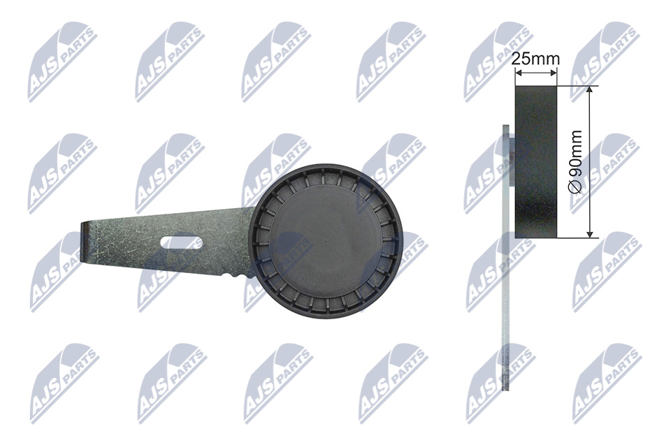 NTY RNK-CT-054 Spannrolle, Keilrippenriemen