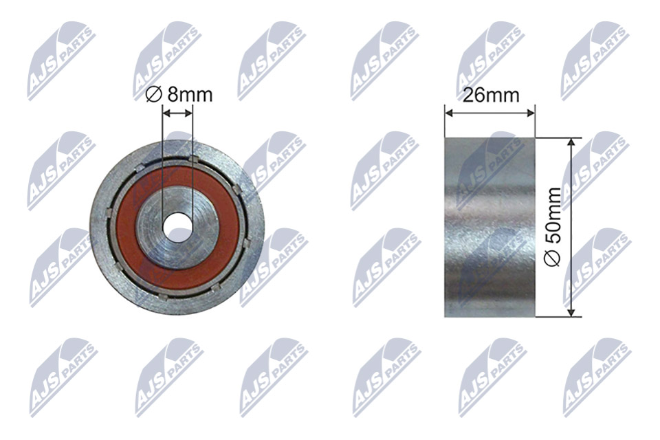 NTY RNK-CT-058 Spannrolle, Keilrippenriemen