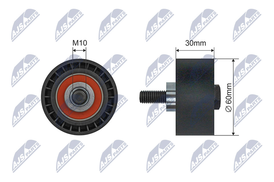 NTY RNK-CT-059 Spannrolle, Keilrippenriemen