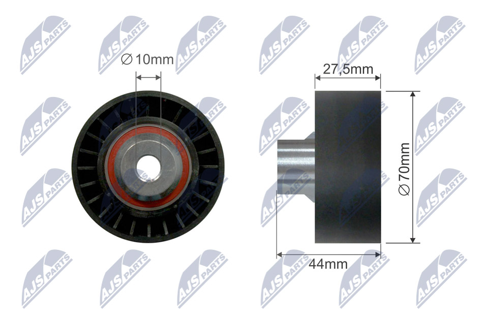 NTY RNK-CT-065 Umlenk-/Führungsrolle, Keilrippenriemen