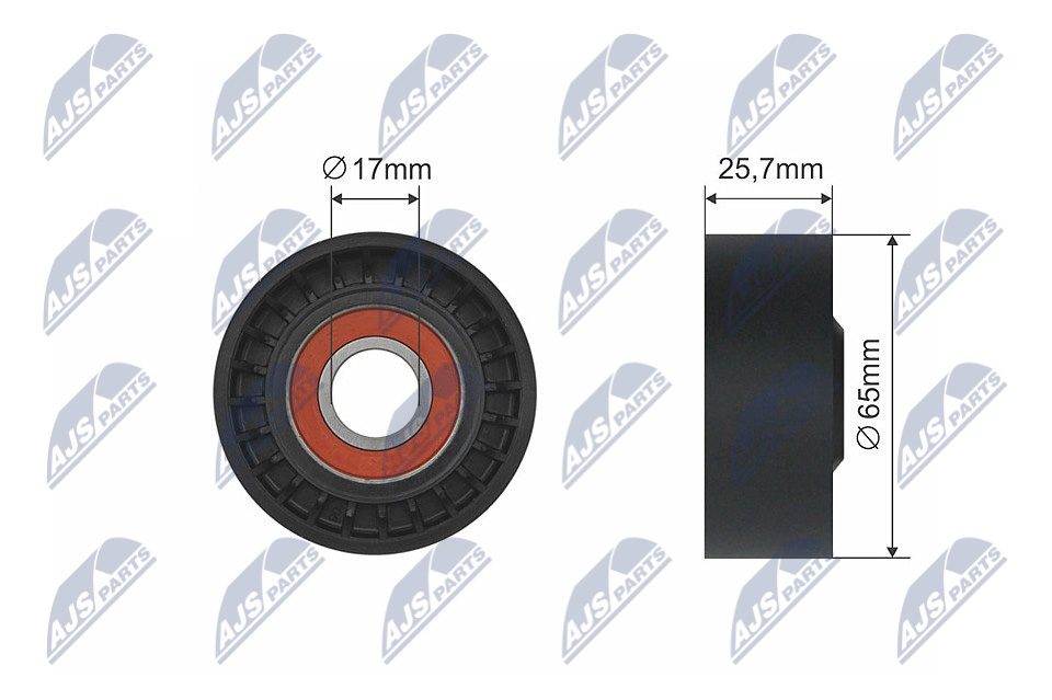 NTY RNK-FR-011 Spannrolle, Keilrippenriemen