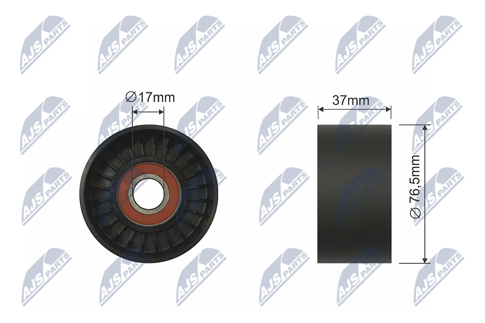 NTY RNK-FR-017 Spannrolle, Keilrippenriemen