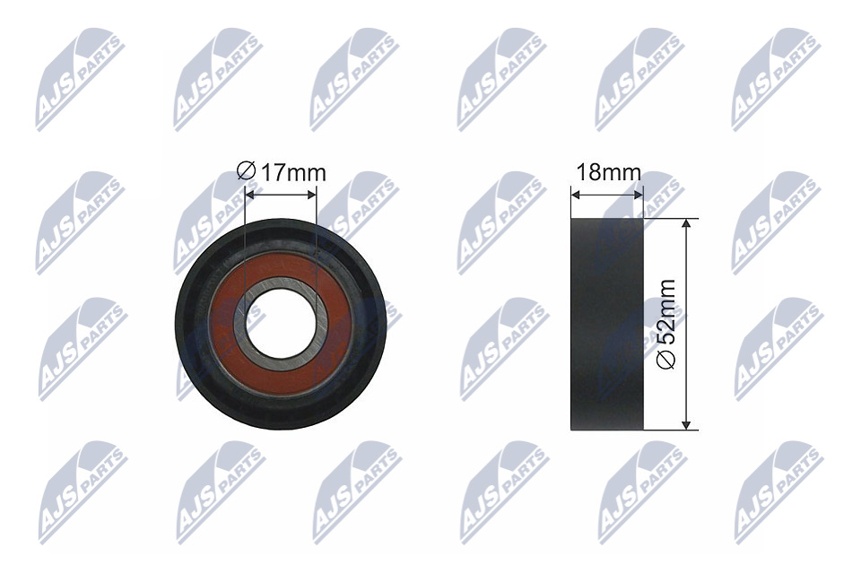 NTY RNK-FR-024 Spannrolle, Keilrippenriemen