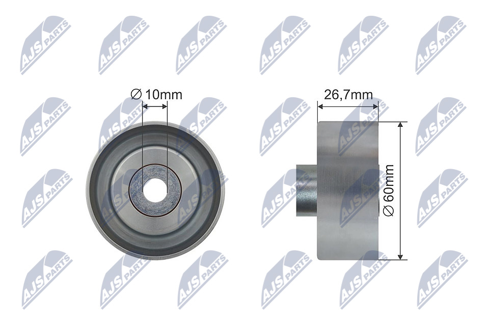 NTY RNK-FR-029 Umlenk-/Führungsrolle, Keilrippenriemen