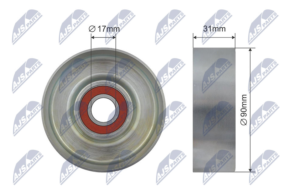 NTY RNK-FR-031 Spannrolle, Keilrippenriemen