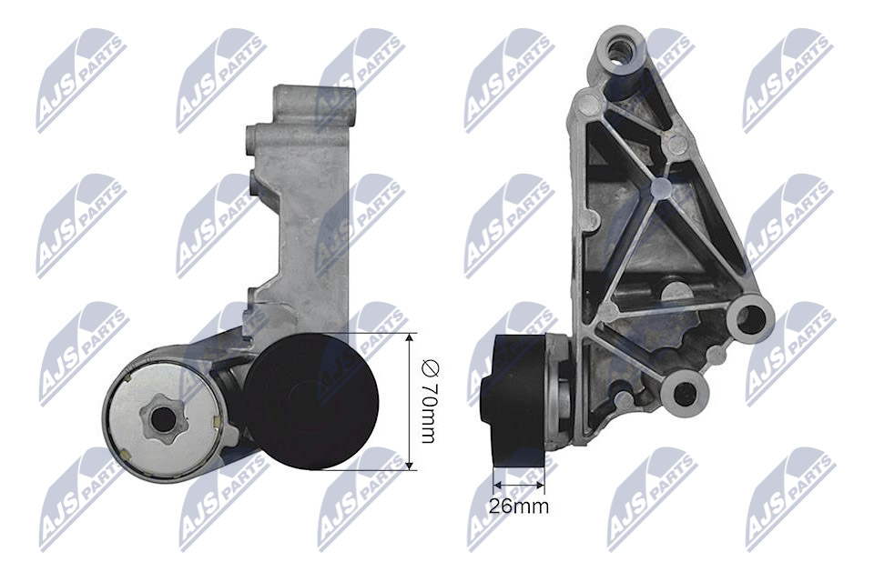 NTY RNK-FR-033 Spannrolle, Keilrippenriemen