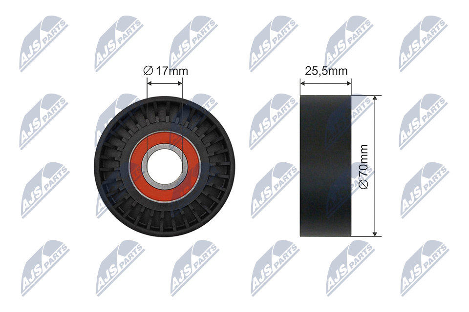 NTY RNK-FR-052 Spannrolle, Keilrippenriemen