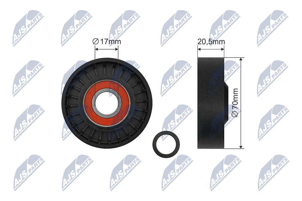 NTY RNK-FR-055 Spannrolle, Keilrippenriemen