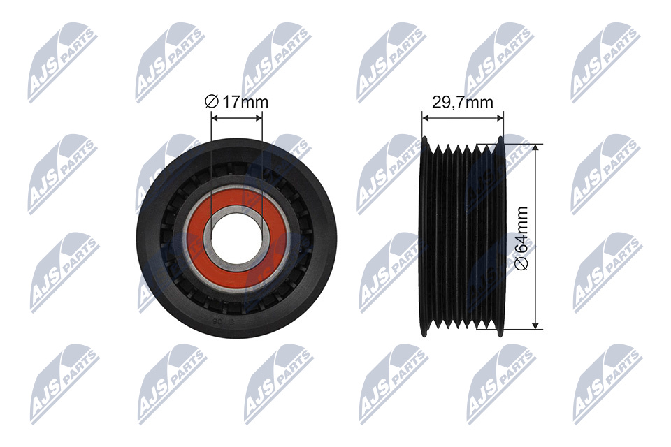 NTY RNK-FR-056 Spannrolle, Keilrippenriemen