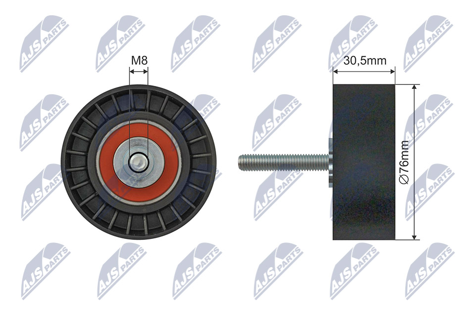 NTY RNK-FR-059 Spannrolle, Keilrippenriemen