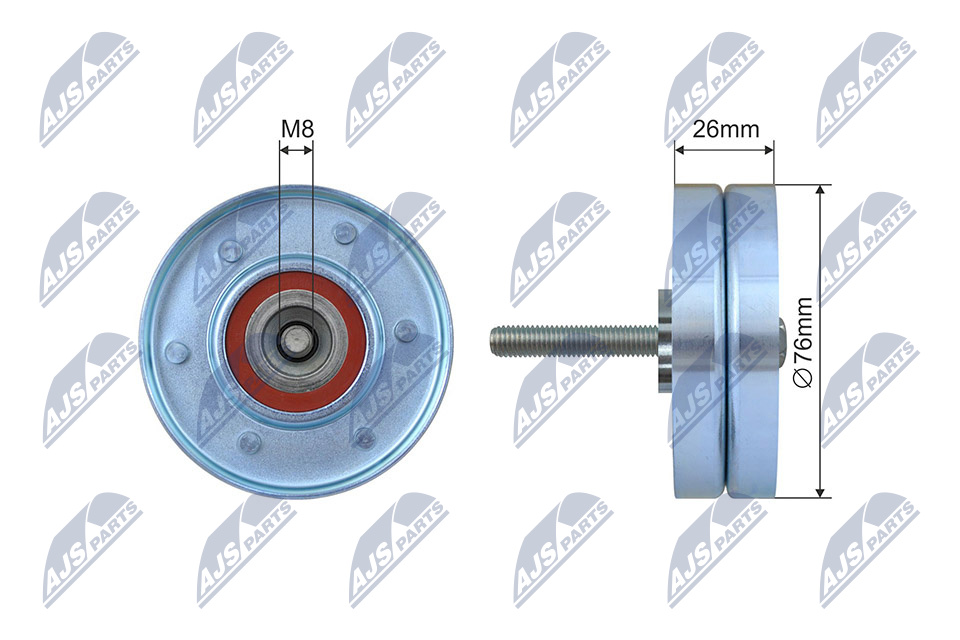 NTY RNK-FR-065 Spannrolle, Keilrippenriemen