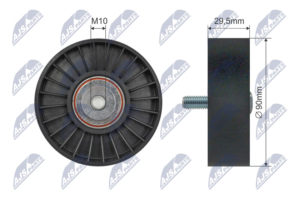 NTY RNK-FR-067 Spannrolle, Keilrippenriemen
