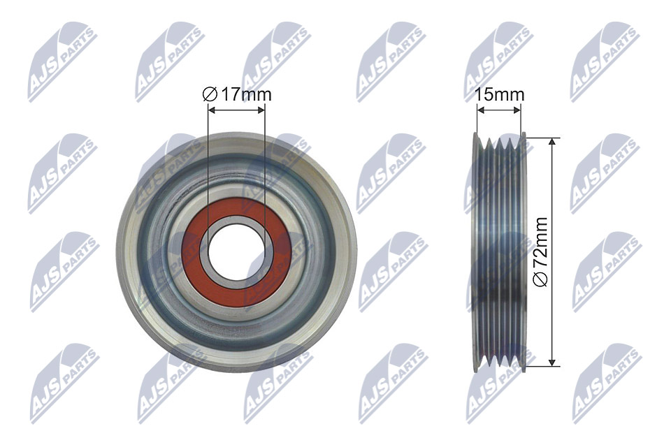 NTY RNK-HD-007 Umlenk-/Führungsrolle, Keilrippenriemen