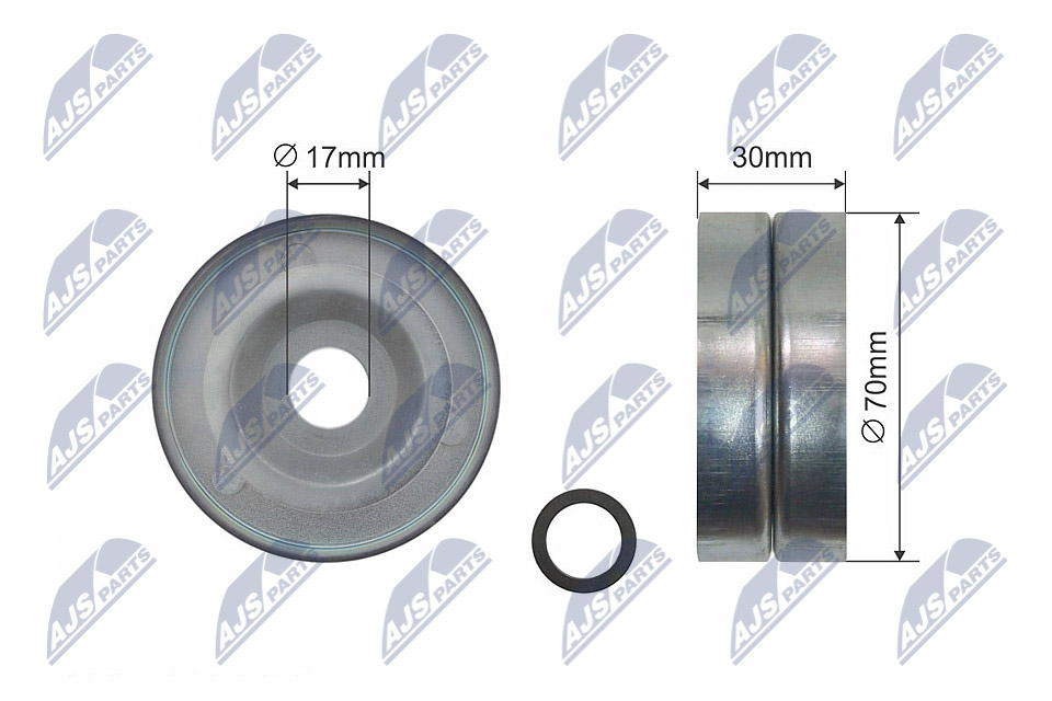 NTY RNK-HD-009 Spannrolle, Keilrippenriemen